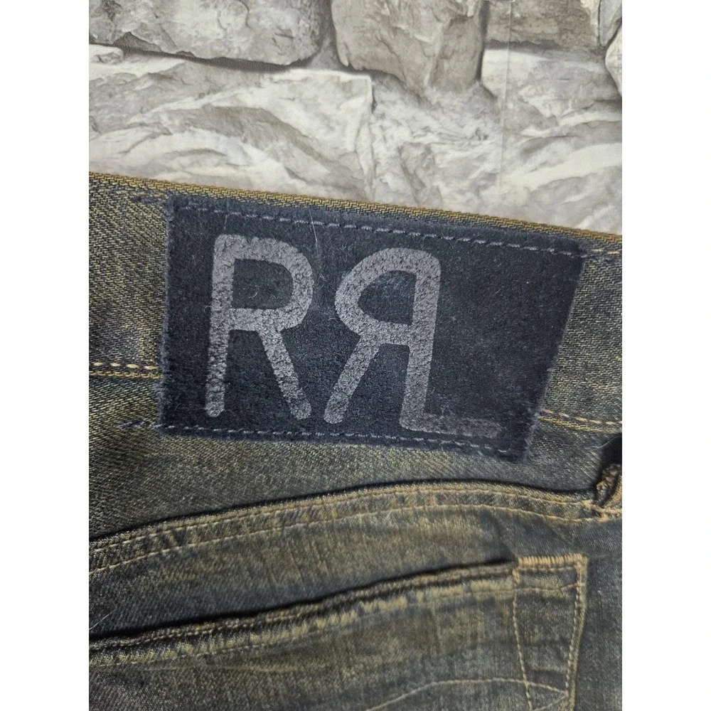 RRL Ralph Lauren Men's Slim Fit Shuttle Woven Sanforized Selvedge Jeans 32x30